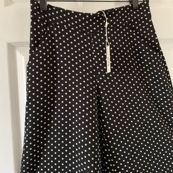 Max studio is polka dot wide leg cropped pants - Picture 6 of 8